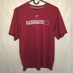 Nike Arkansas Razorbacks DryFit Short Sleeve Tee Shirt - Small